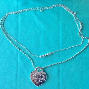 Tiffany&Co BRAND NEW Heart Necklace in sterling silver 925